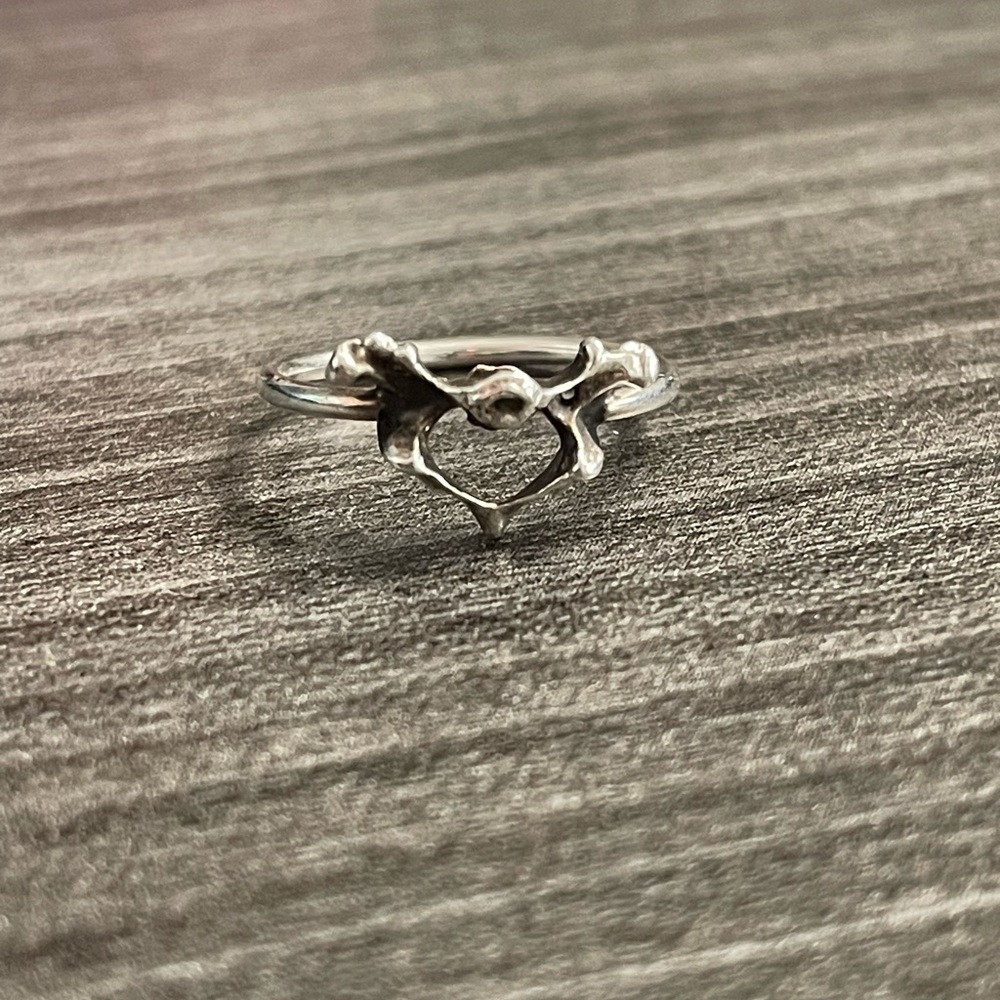 Ambre Noire Vertebrae Ring, Size 7